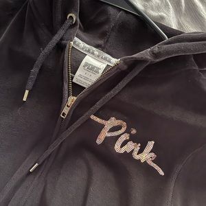 Bling V.S pink zip up